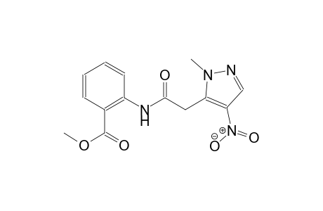 Methyl 2-([(1-methyl-4-nitro-1H-pyrazol-5-yl)acetyl]amino)benzoate