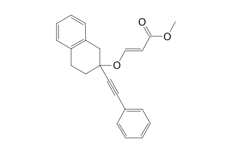 (E)-methyl 3-(2-(phenylethynyl)-1,2,3,4-tetrahydronaphthalen-2-yloxy)acrylate