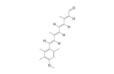 (2E,4E,6E,8E)-9-(4-methoxy-2,3,6-trimethylphenyl)-3,7-dimethylnona-2,4,6,8-tetraenal