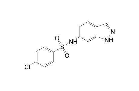 Benzenesulfonamide, 4-chloro-N-(1H-indazol-6-yl)-