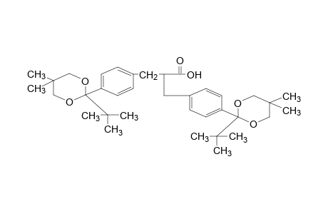 p-(2-tert-BUTYL-5,5-DIMETHYL-m-DIOXAN-2-YL)-alpha-[p-(2-tert-BUTYL-5,5-DIMETHYL-m-DIOXAN-2-YL)BENZYL]HYDROCINNAMIC ACID