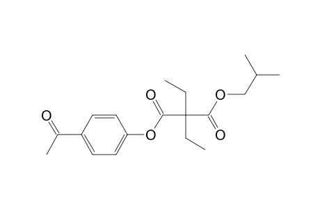 Diethylmalonic acid, 4-acetylphenyl isobutyl ester