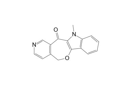 5H-Pyrido[3',4':5,6]oxepino[3,2-b]indol-12(11H)-one, 11-methyl-