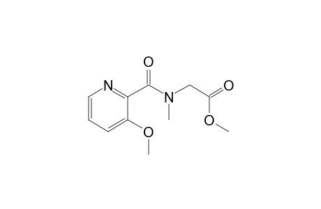 2-[(3-Hydroxypyridin-2-yl)formamido]acetic acid, N,o-dimethyl-, methyl ester