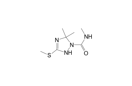 2,5-Dihydro-N,5,5-trimethyl-3-(methylthio)-1H-1,2,4-triazole-1-carboxamide