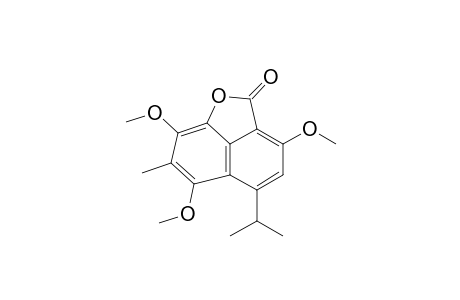 5-ISOPROPYL-3-METHYL-2,4,7-TRIMETHOXY-8,1-NAPHTHALENE-CARBOLACTONE