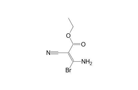 (E)-3-amino-3-bromo-2-cyano-acrylic acid ethyl ester