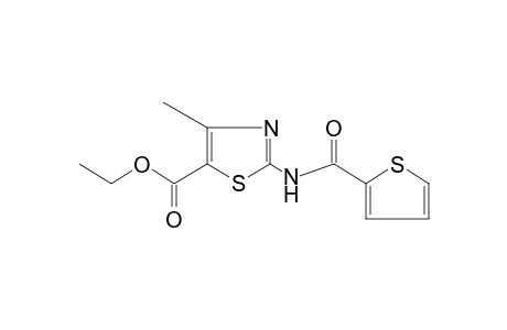 4-methyl-2-(2-thiophenecarboxamido)-5-thiazolecarboxyliac acid, ethyl ester