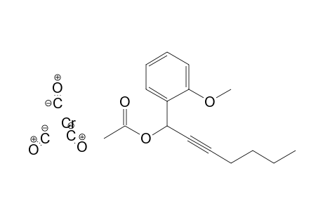 Tricarbonyl-[1-(1'-acetoxyhept-2'-yn-1'-yl)-2-methoxyphenyl]-chromium