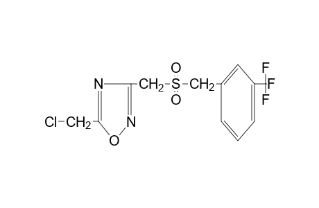 5-(chloromethyl)-3-{{[m-(trifluoromethyl)benzyl]sulfonyl}methyl}-1,2,4-oxadiazole