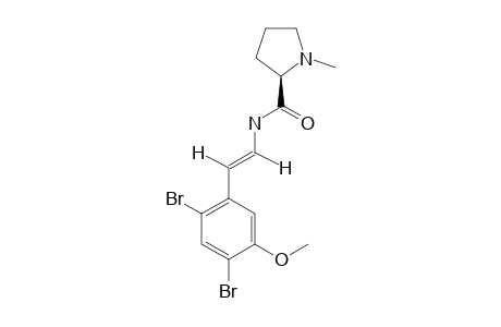 AMATHIDE-A;2(S)-N-[(E)-2-(2,4-DIBROMO-5-METHOXYPHENYL)-ETHENYL]-1-METHYL-2-PYRROLINE-CARBOXAMIDE