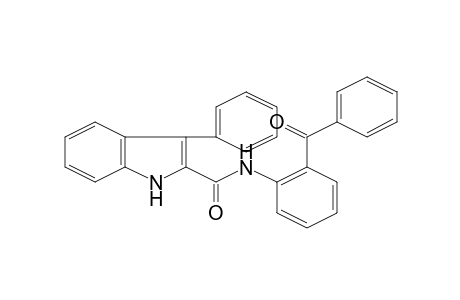 1H-Indole-2-carboxamide, 3-phenyl-N-(2'-benzoylphenyl)-