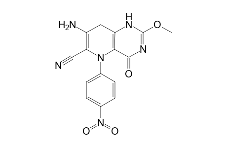 7-Amino-6-cyano-5,8-dihydro-2-methoxy-5-(4"-nitrophenyl)pyrido[2,3-d]pyrimidin-4(3H)-one