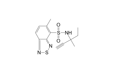 5-Methyl-benzo[1,2,5]thiadiazole-4-sulfonic acid, (1-ethyl-1-methylprop-2-ynyl)amide