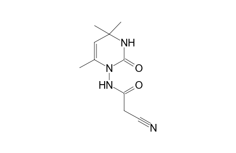 2-cyano-N-(4,4,6-trimethyl-2-oxo-3,4-dihydropyrimidin-1(2H)-yl)acetamide