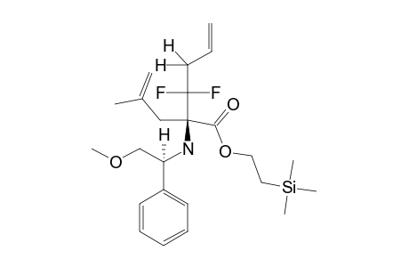 (-)-2-(TRIMETHYLSILYL)-ETHYL-(2S)-3,3-DIFLUORO-2-[[(1R)-1-PHENYL-2-METHOXYETHYL]-AMINO]-(2-METHYLALLYL)-5-HEXENOATE