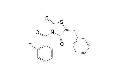 (5Z)-5-Benzylidene-3-(2-fluorobenzoyl)-2-thioxo-1,3-thiazolidin-4-one