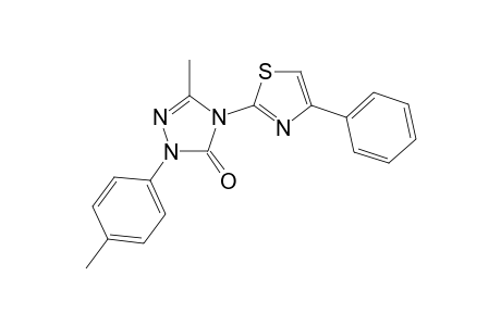 5-Methyl-4-(4-phenylthiazol-2-yl)-2-(p-tolyl)-2,4-dihydro-3H-1,2,4-triazol-3-one