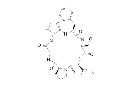 DIANTHIN-E;CYCLO-(GLY-(1)-PRO-(2)-ILE-(3)-SER-(4)-PHE-(5)-VAL-(6))