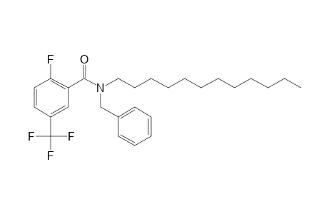 Benzamide, 2-fluoro-5-trifluoromethyl-N-benzyl-N-dodecyl-