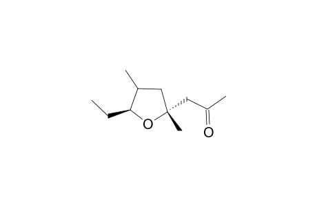 1-[(2R,5S)-5-ethyl-2,4-dimethyl-2-oxolanyl]-2-propanone