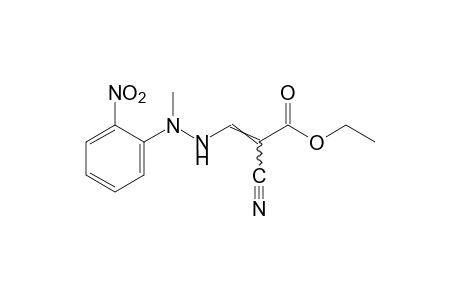 2-cyano-3-[2-methyl-2-(o-nitrophenyl)hydrazino]acrylic acid, ethyl etser