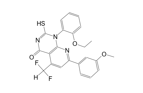 pyrido[2,3-d]pyrimidin-4(1H)-one, 5-(difluoromethyl)-1-(2-ethoxyphenyl)-2-mercapto-7-(3-methoxyphenyl)-