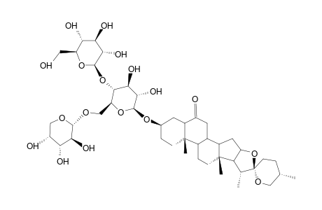 (25R)-SPIROSTAN-3beta-OL-6-ONE-3-O-[beta-D-GLUCOPYRANOSYL(1-4)][alpha-L-ARABINOPYRANOSYL(1-6)]-beta-D-GLUCOPYRANOSIDE