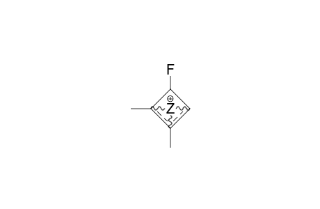 1,2-Dimethyl-4-fluoro-cyclobutenyl cation