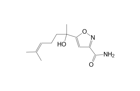 3-isoxazolecarboxamide, 5-(1-hydroxy-1,5-dimethyl-4-hexenyl)-