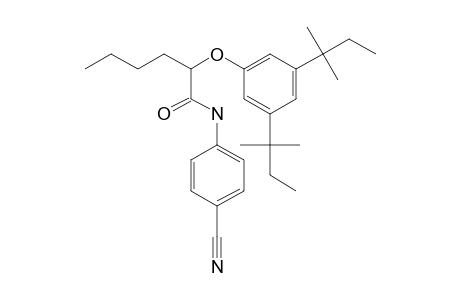 Hexanamide, 2-[3,5-bis(1,1-dimethylpropyl)phenoxy]-N-(4-cyanophenyl)-