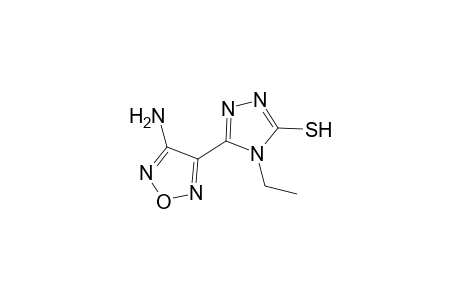 5-(4-amino-1,2,5-oxadiazol-3-yl)-4-ethyl-4H-1,2,4-triazole-3-thiol