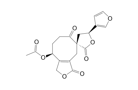 (9S,12S)-3.beta.-acetoxy-15,16-epoxy-10-oxo-5,10-sec-9(8-19)abeo-7,8,17-trinor-neo-cleroda-4,13(16),14-trien-6,8;20,12-diolide