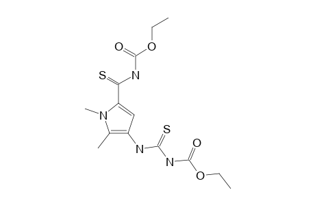 4-{5-[carboxy(thiocarbamoyl)]-1,2-dimethylpyrrol-3-yl}-3-thioallophanic acid, diethyl ester