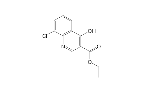 8-chloro-4-hydroxy-3-quinolinecarboxylic acid, ethyl ester