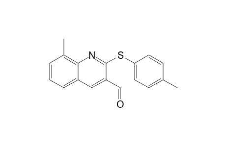 8-Methyl-2-(p-tolylthio)quinoline-3-carbaldehyde