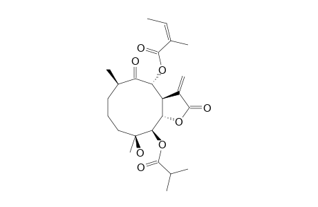 8.alpha.-(Angeloyloxy)-4.beta.-hydroxy-5.beta.-(isobutyryloxy)-9-oxo-Germacran-7.beta.,12.alpha.-olide