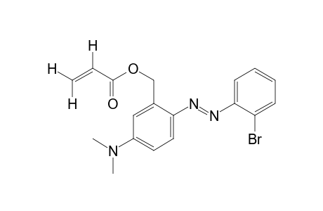 2-[(o-bromophenyl)azo]-5-(dimethylamino)benzyl alcohol, acrylate (ester)