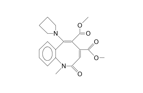 Dimethyl 1,2-dihydro-1-methyl-2-oxo-6-(pyrrolidin-1-yl)-1-benzazocine-4,5-dicarboxylate