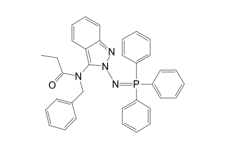 2-[(TRIPHENYLPHOSPHORANYLIDENE)-AMINO]-2-(N-BENZYL-N-PROPIONYLAMINO)-2H-INDAZOLE