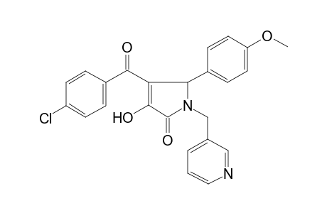 4-(4-Chloro-benzoyl)-3-hydroxy-5-(4-methoxy-phenyl)-1-pyridin-3-ylmethyl-1,5-dihydro-pyrrol-2-one