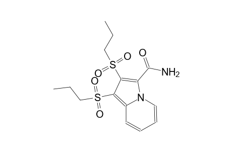 3-indolizinecarboxamide, 1,2-bis(propylsulfonyl)-