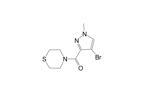 4-[(4-bromo-1-methyl-1H-pyrazol-3-yl)carbonyl]thiomorpholine