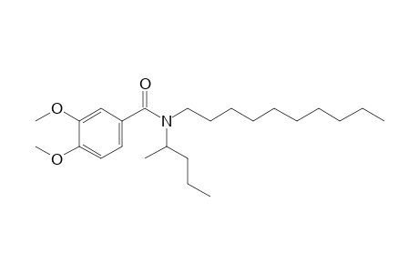 Benzamide, 3,4-dimethoxy-N-(2-pentyl)-N-decyl-