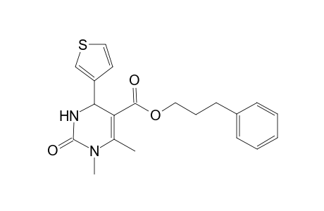 3-Phenylpropyl 1,6-dimethyl-2-oxo-4-(3-thienyl)-1,2,3,4-tetrahydro-5-pyrimidinecarboxylate