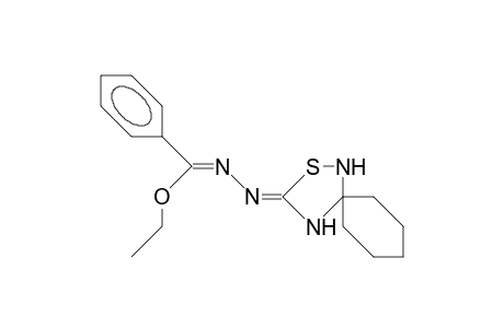 5-(ALPHA-ETHOXYBENZYLIDENEHYDRAZONO)-3,3-PENTAMETHYLEN-1,2,4-THIADIAZOLIDINE