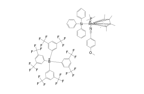 [CP*(PME3)RH(SIPH3)(NC(4-(OME)C6H4))]-BAR'4