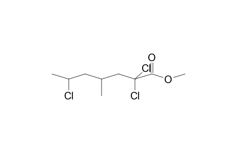 2,2,6-Trichloro-4-methyl-heptanoic acid, methyl ester