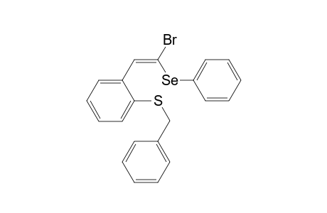 (E)-Benzyl{2-[2-bromo-2-(phenylselanyl)vinyl]phenyl}sulfane