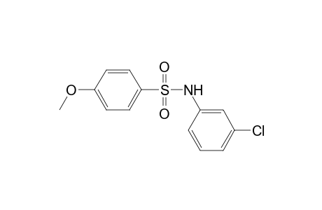 N-(3-chlorophenyl)-4-methoxybenzenesulfonamide